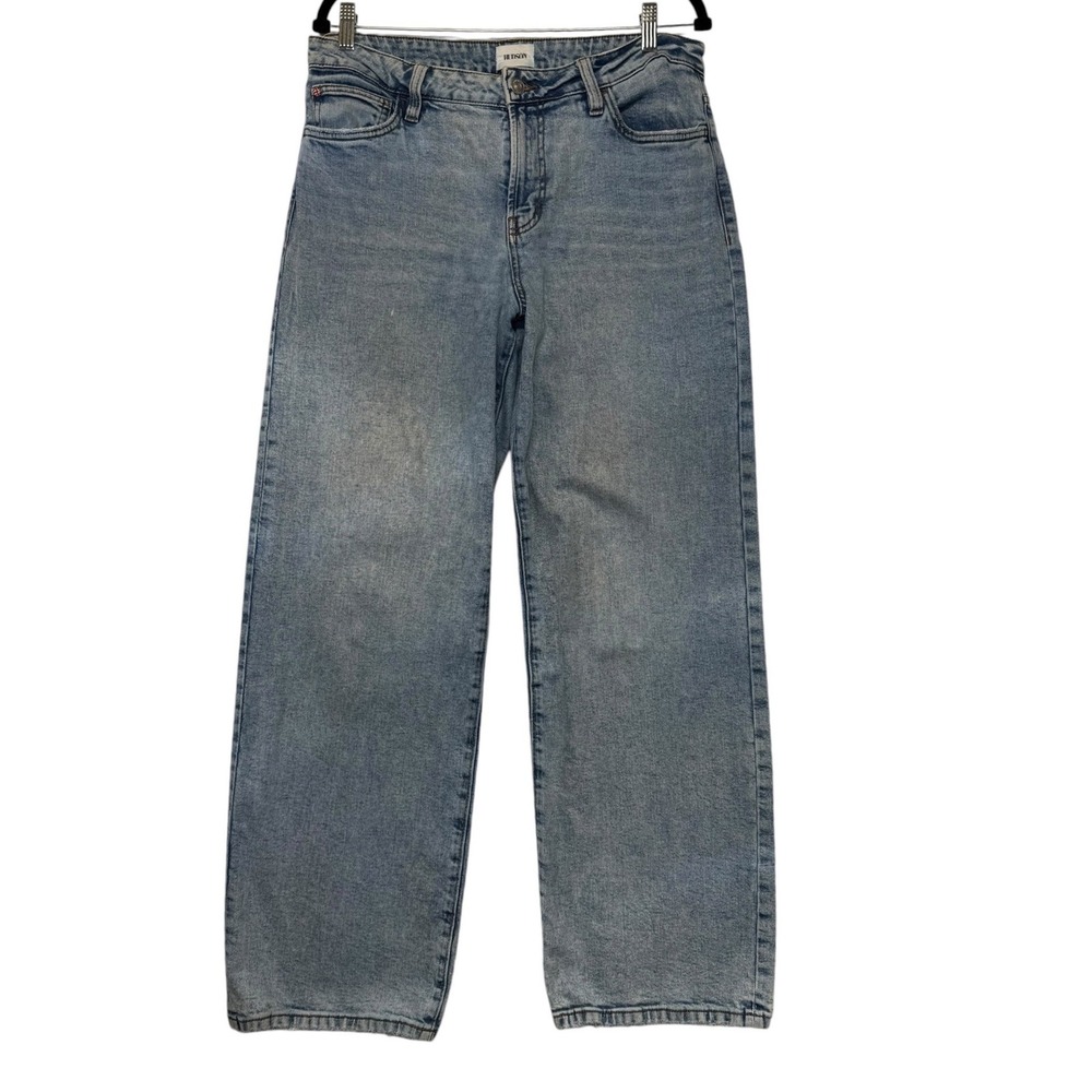 Hudson Rosalie Nostalgia Wide Leg Jeans Women Light Wash Blue Denim High Rise 30